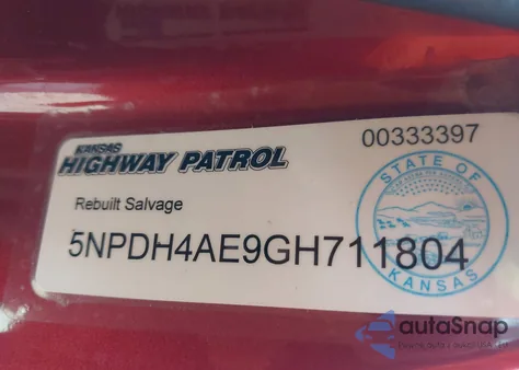 2016 Hyundai Elantra Se из США, поврежденный, VIN 5NPDH4AE9GH711804